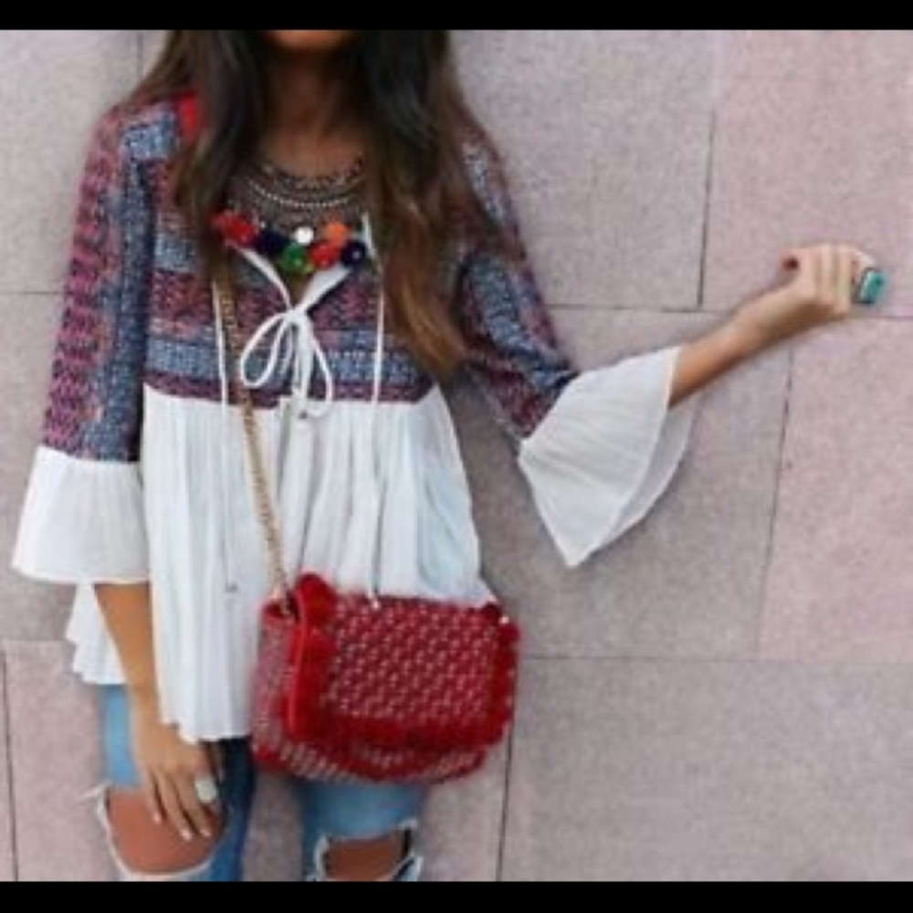 Zara Embroidered Flowing Jacket